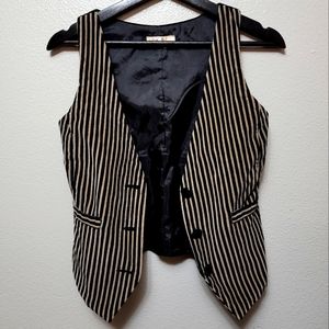 Velvet vest stripped